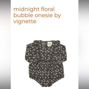 Floral Black and White Kids Bodysuit